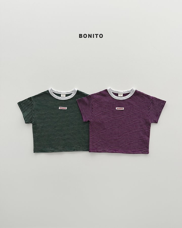 Bonito - Korean Baby Fashion - #babyboutique - Striped Rib Tee (set of 2) - 6