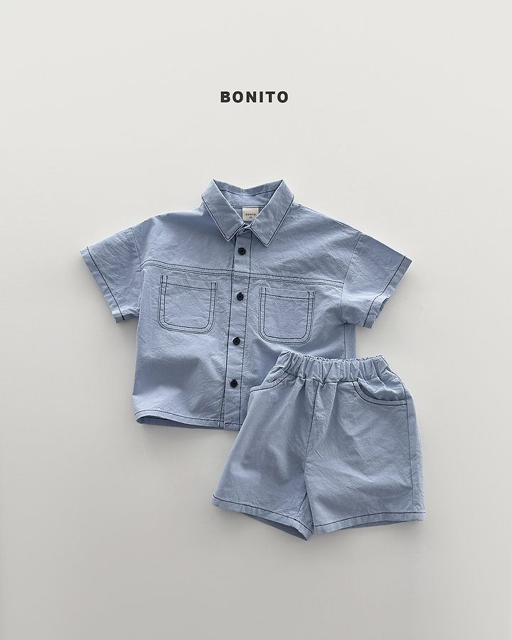 Bonito - Korean Baby Fashion - #babyboutiqueclothing - Two Pocket Linen Set - 9