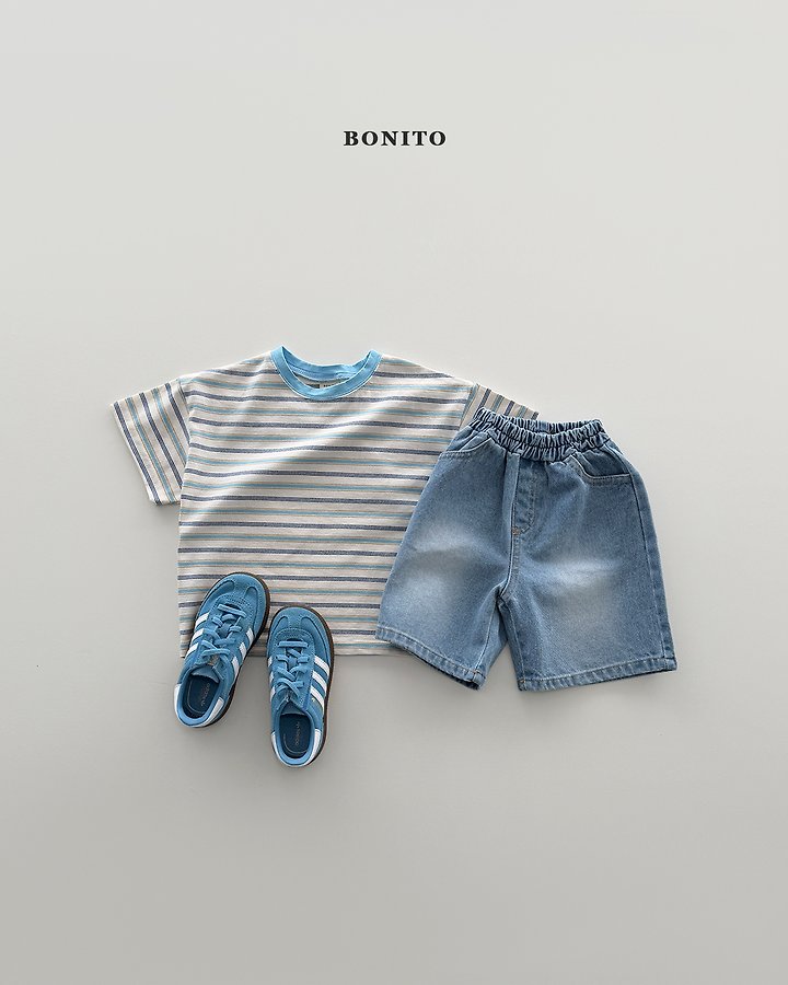 Bonito - Korean Baby Fashion - #babyboutiqueclothing - Moa Stripe Short Sleeve Tee - 7