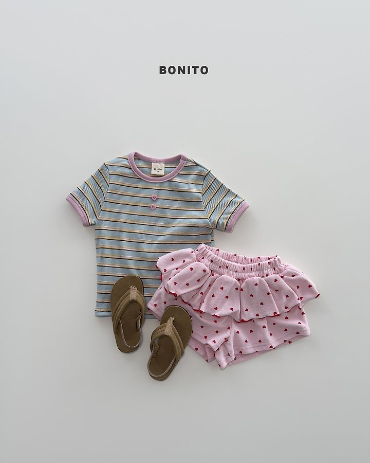 Bonito - Korean Baby Fashion - #babyclothing - Mini Heart Frill Shorts - 5