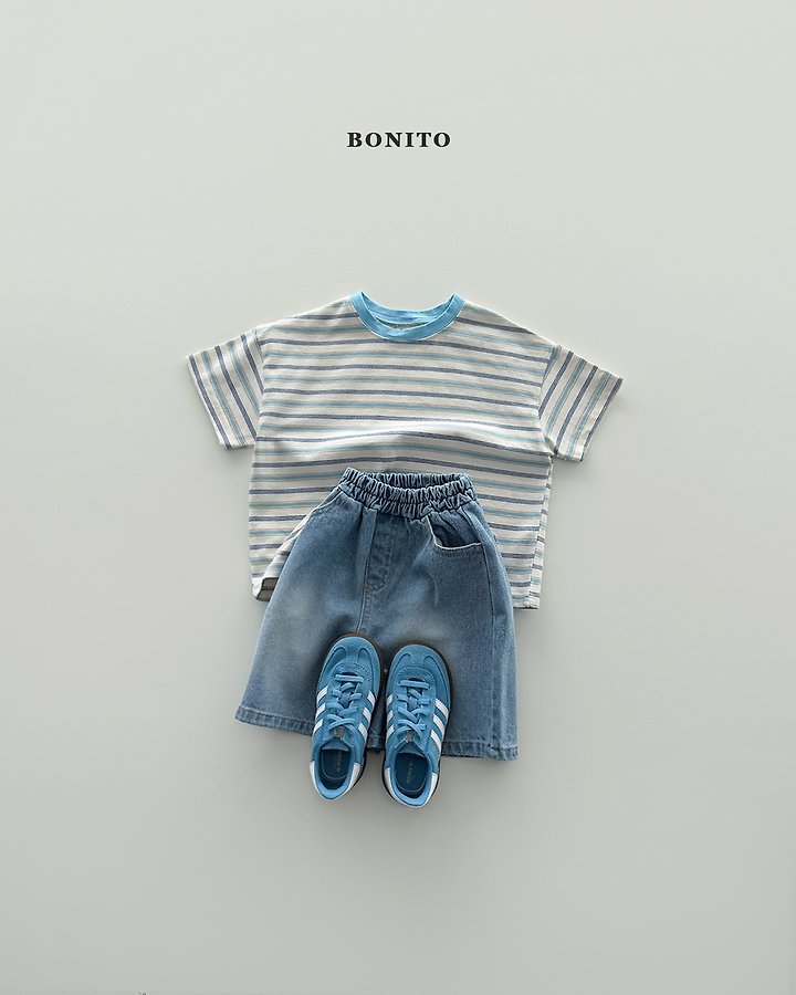 Bonito - Korean Baby Fashion - #babyclothing - Moa Stripe Short Sleeve Tee - 8