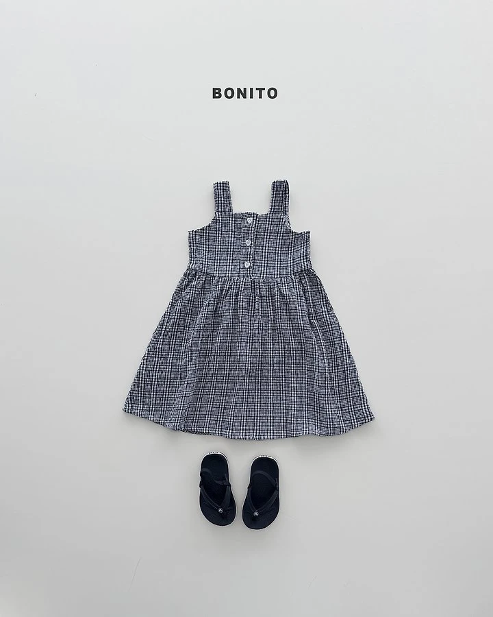 Bonito - Korean Baby Fashion - #babyfever - Picnic Check One-piece - 9