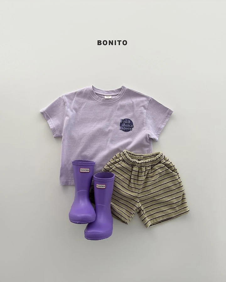 Bonito - Korean Baby Fashion - #babyfever - Fruits Blues Tee - 6