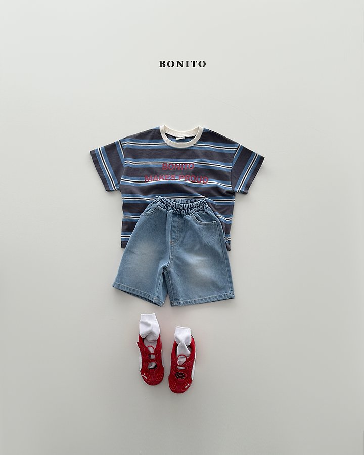 Bonito - Korean Baby Fashion - #babyfever - Proud Stripe Tee - 12