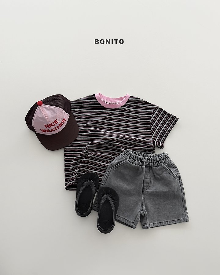 Bonito - Korean Baby Fashion - #babyfever - Uni Stripe Tee - 4