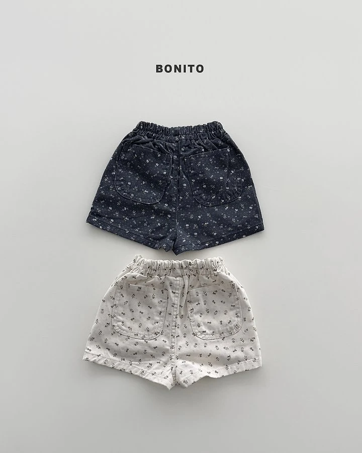 Bonito - Korean Baby Fashion - #babylifestyle - Flower Shorts - 2