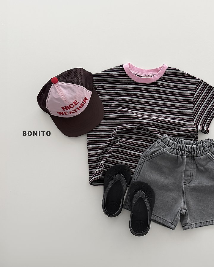 Bonito - Korean Baby Fashion - #babylifestyle - Uni Stripe Tee - 5