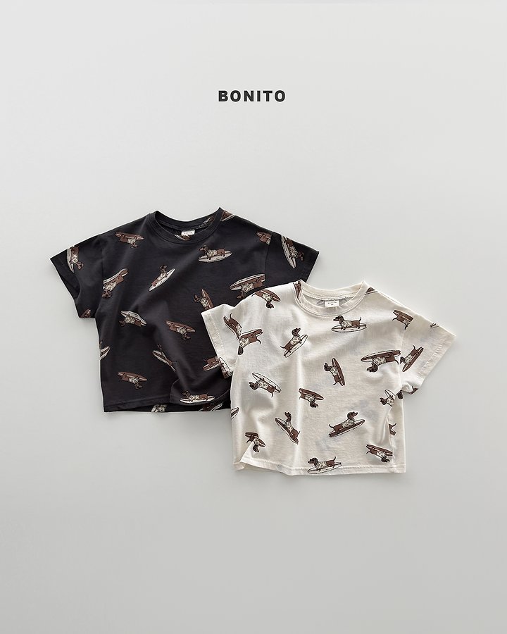 Bonito - Korean Baby Fashion - #babylifestyle - Surfing Dog Tee