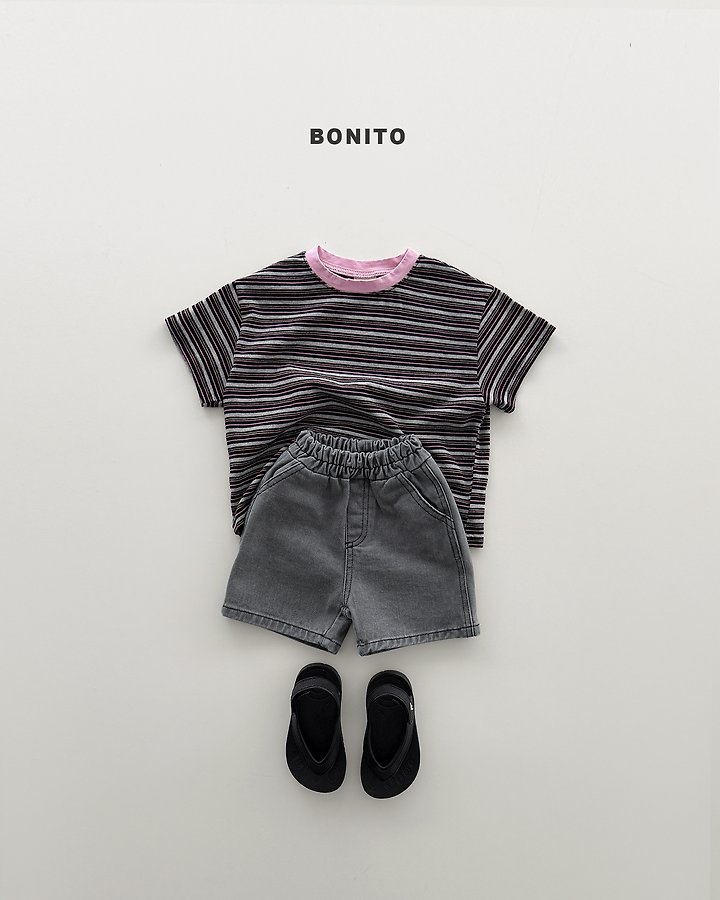Bonito - Korean Baby Fashion - #babyoninstagram - Uni Stripe Tee - 6