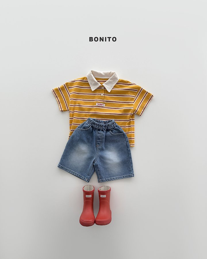 Bonito - Korean Baby Fashion - #babyoninstagram - Bermuda Brushed Denim Pants - 12