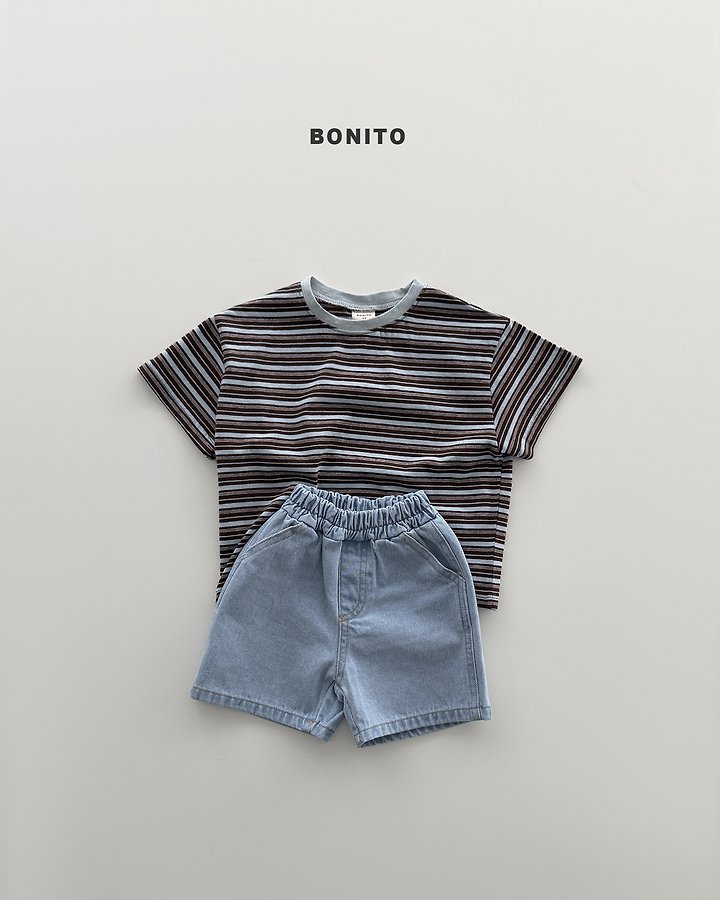 Bonito - Korean Baby Fashion - #babyootd - Uni Stripe Tee - 7