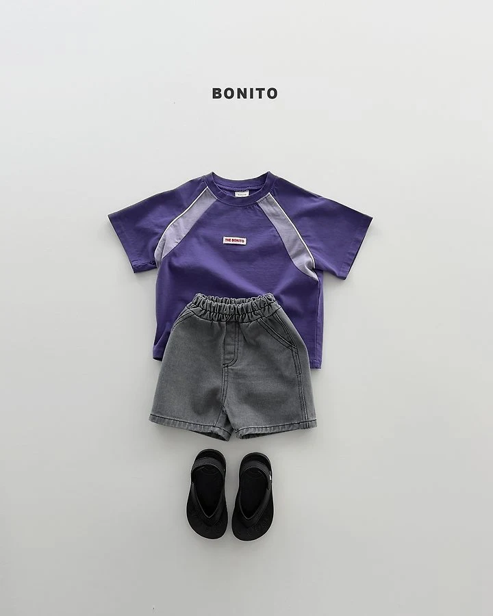 Bonito - Korean Baby Fashion - #babyootd - Raglan Side Tee - 5
