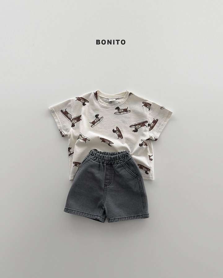 Bonito - Korean Baby Fashion - #babyootd - Surfing Dog Tee - 3