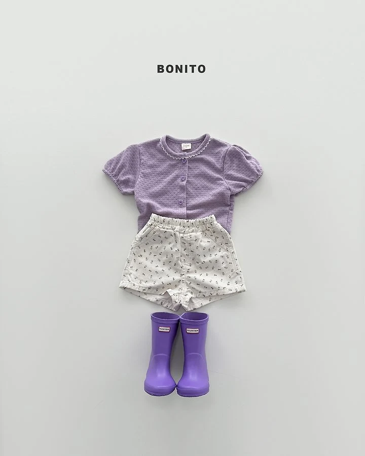 Bonito - Korean Baby Fashion - #babyoutfit - Flower Shorts - 5