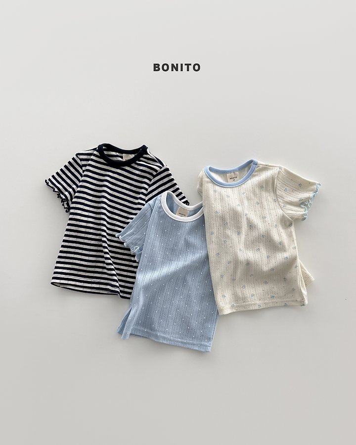 Bonito - Korean Baby Fashion - #babyoutfit - Bloom Eyelet Tee