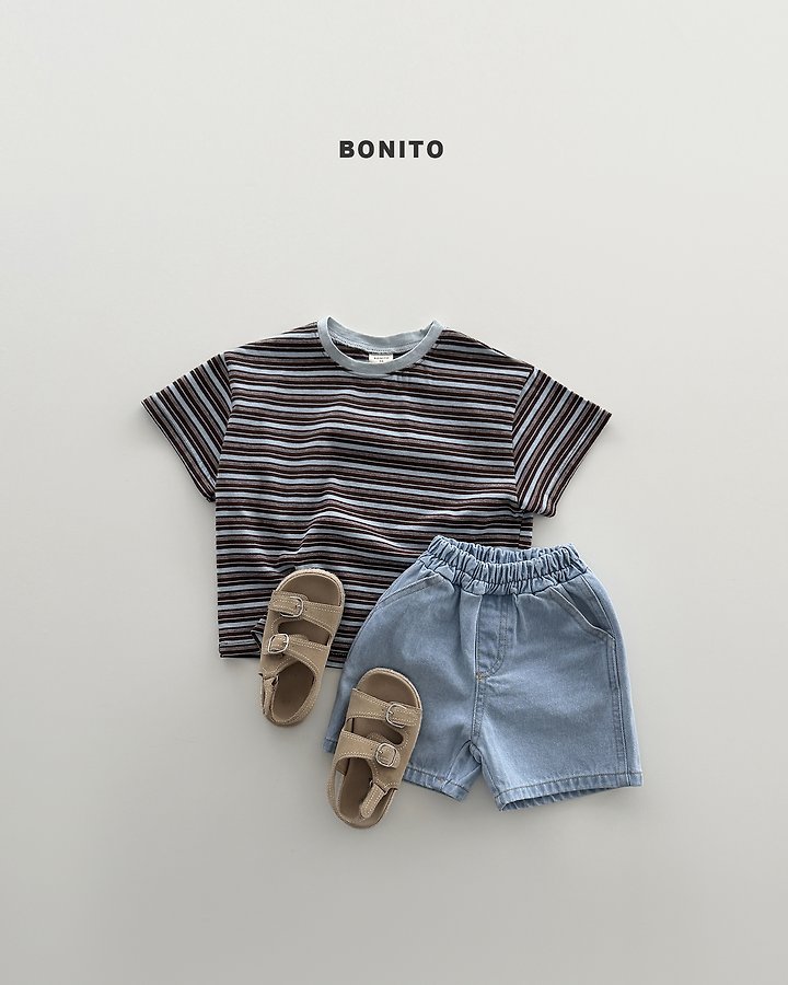 Bonito - Korean Baby Fashion - #babyoutfit - Uni Stripe Tee - 8