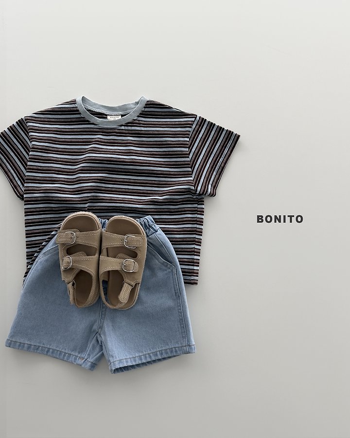 Bonito - Korean Baby Fashion - #babyoutfit - Uni Stripe Tee - 9