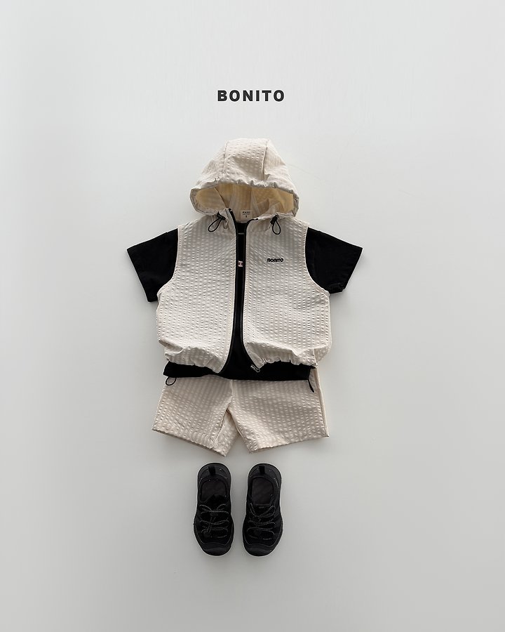 Bonito - Korean Baby Fashion - #babyoutfit - High Vest Zip-Up Set - 7