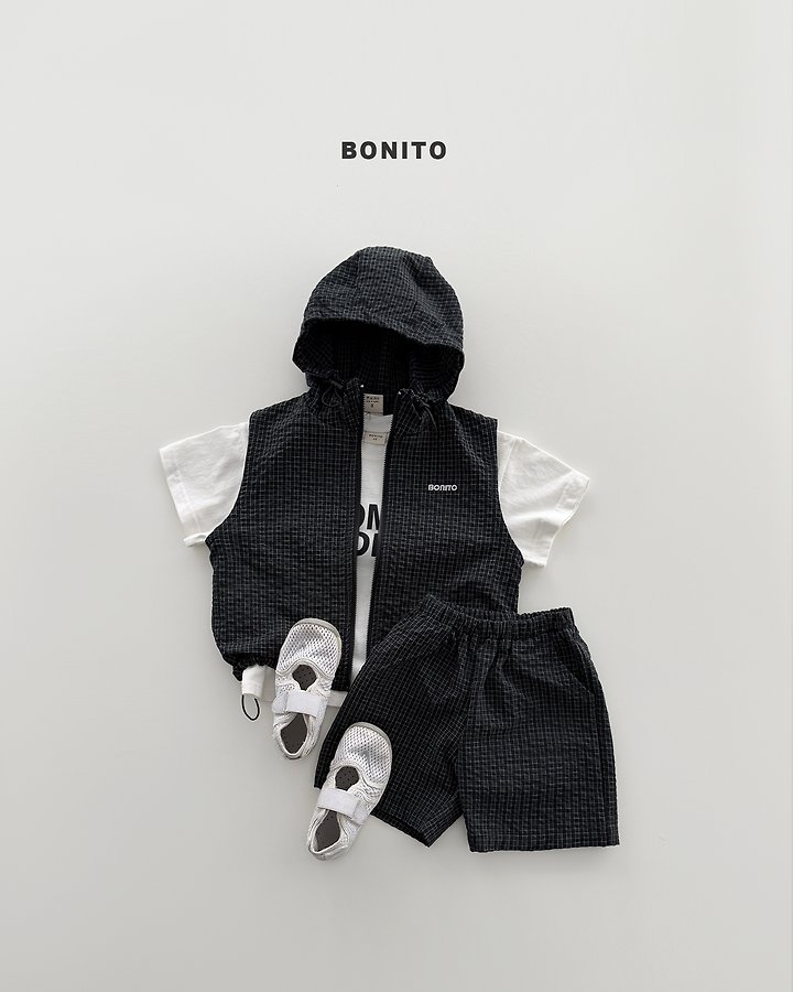 Bonito - Korean Baby Fashion - #babyoutfit - High Vest Zip-Up Set - 8