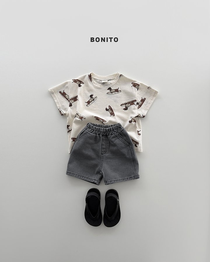 Bonito - Korean Baby Fashion - #babyoutfit - Surfing Dog Tee - 5