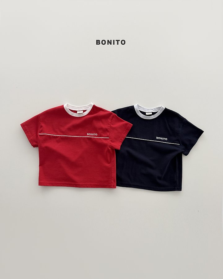 Bonito - Korean Baby Fashion - #babyoutfit - Panel Line Tee