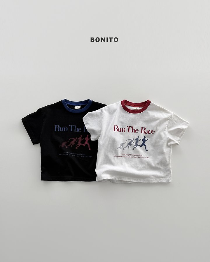 Bonito - Korean Baby Fashion - #babyoutfit - Run the Race Tee - 3