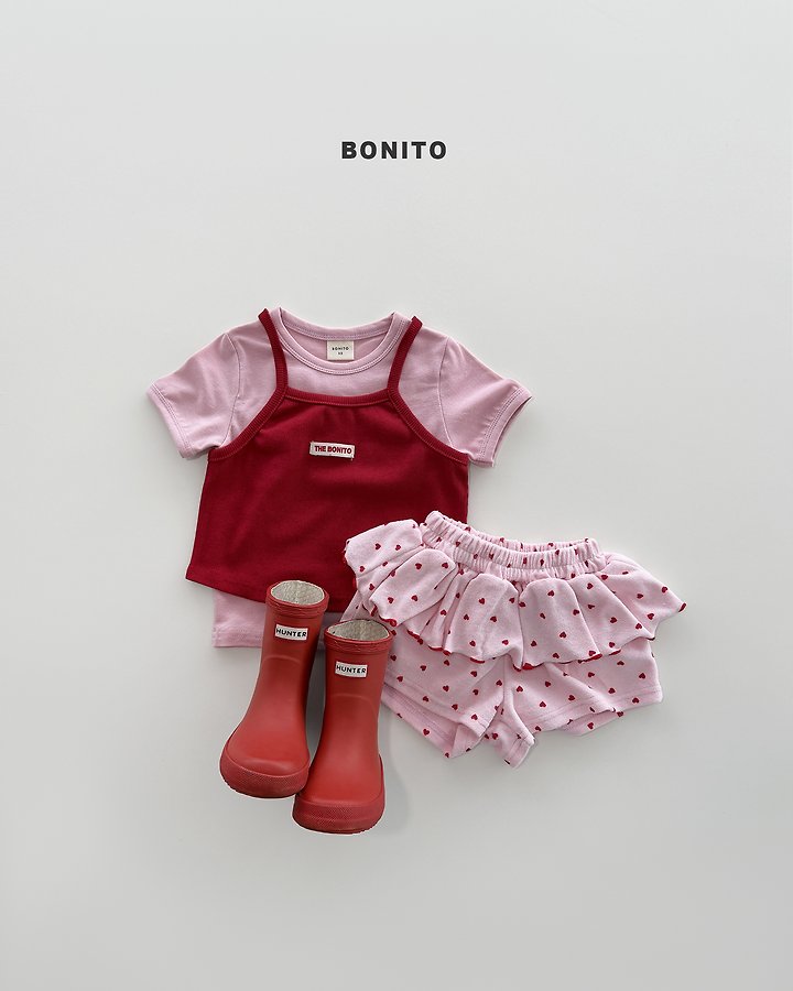 Bonito - Korean Baby Fashion - #babyootd - Rib Layered Sleeveless - 4