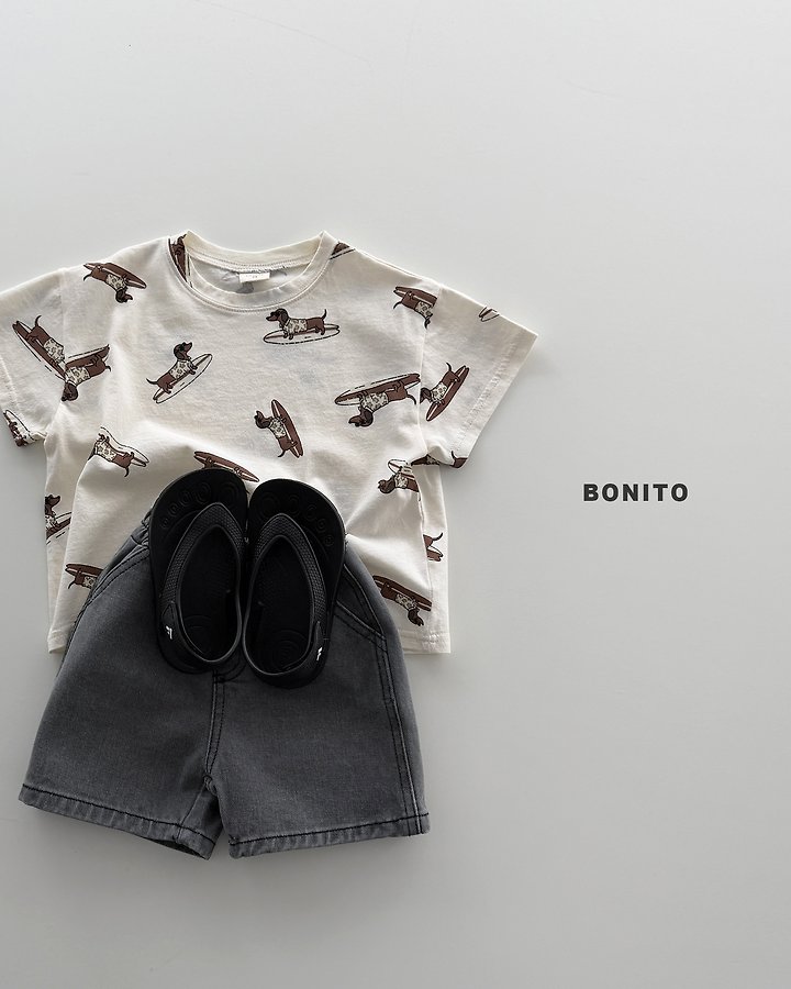 Bonito - Korean Baby Fashion - #babywear - Surfing Dog Tee - 6