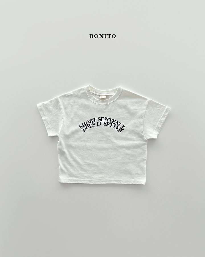 Bonito - Korean Baby Fashion - #babywear - Sentence Short Sleeve Tee - 3