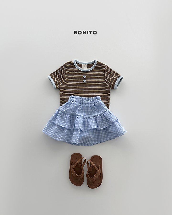 Bonito - Korean Baby Fashion - #onlinebabyboutique - Stripe Rib Tee - 5