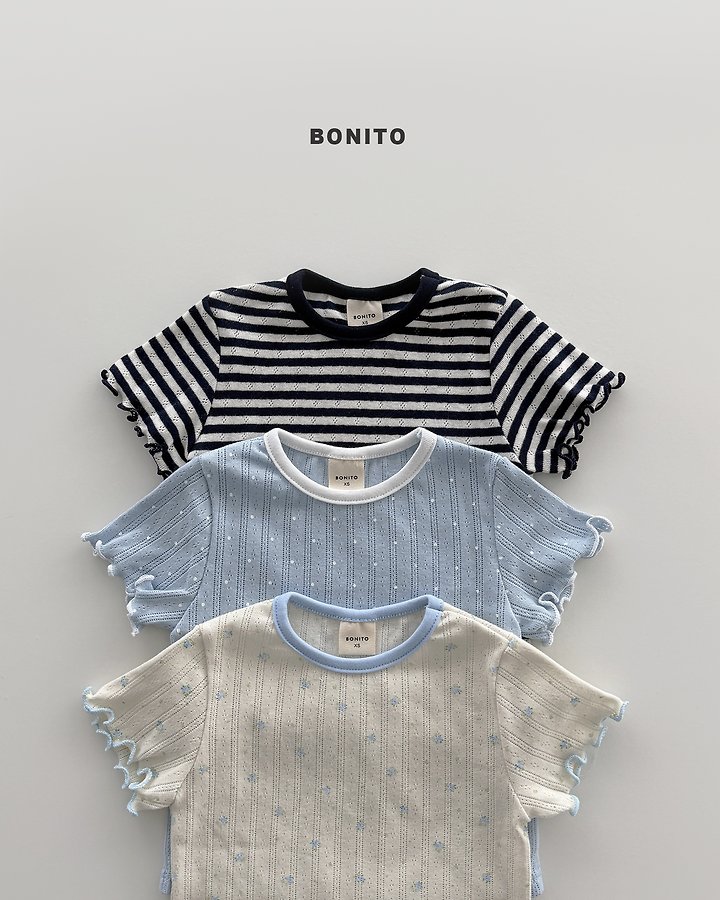 Bonito - Korean Baby Fashion - #onlinebabyboutique - Bloom Eyelet Tee - 3