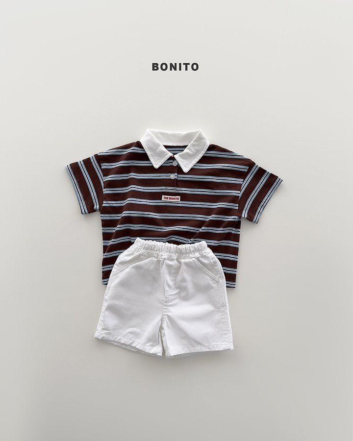 Bonito - Korean Baby Fashion - #onlinebabyboutique - Sierre Stripe Collar Tee - 8