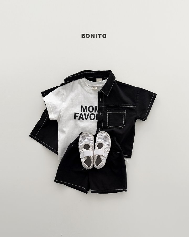 Bonito - Korean Baby Fashion - #onlinebabyboutique - Two Pocket Linen Set - 5