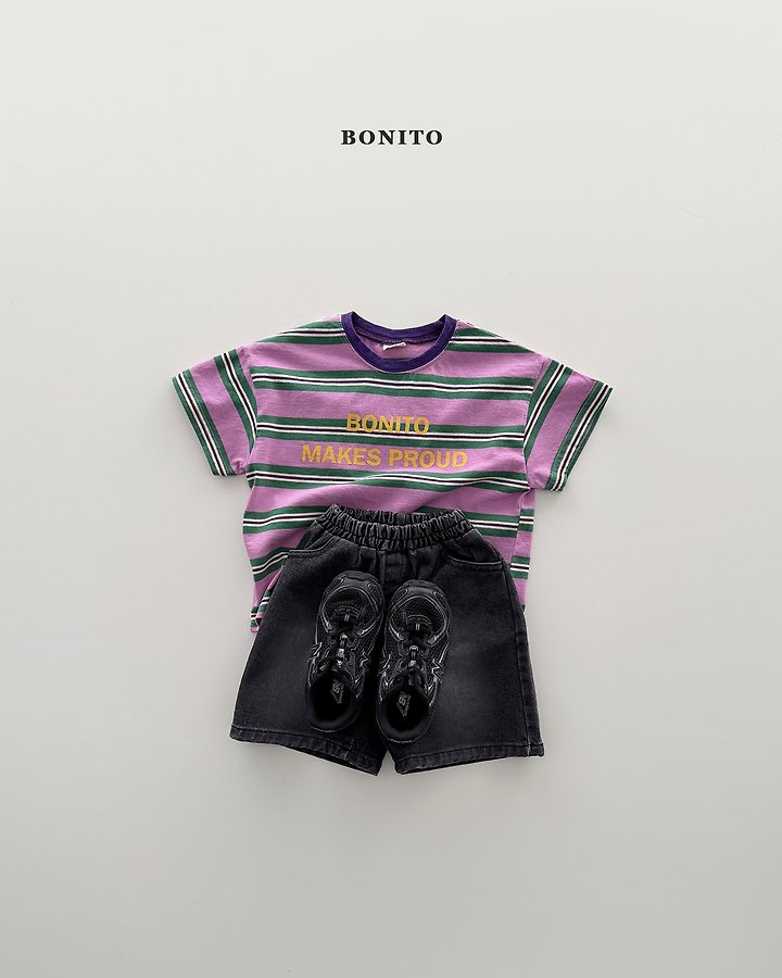 Bonito - Korean Baby Fashion - #onlinebabyboutique - Proud Stripe Tee - 5