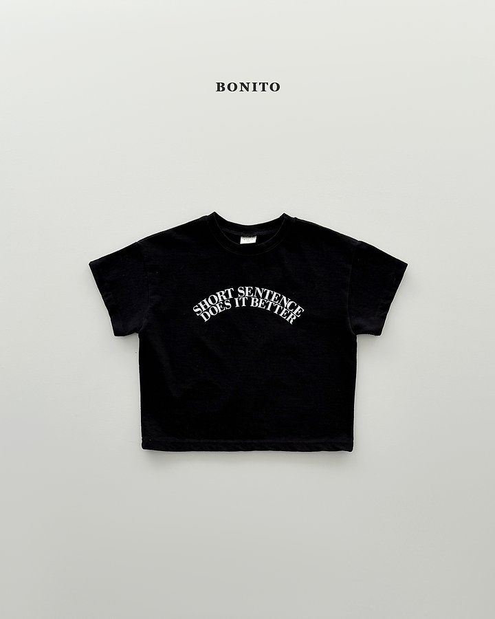 Bonito - Korean Baby Fashion - #babywear - Sentence Short Sleeve Tee - 4
