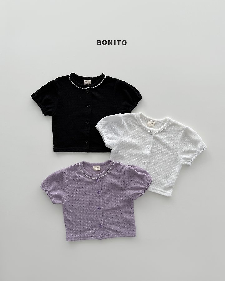 Bonito - Korean Baby Fashion - #onlinebabyshop - Ive Short Sleeve Cardigan - 2