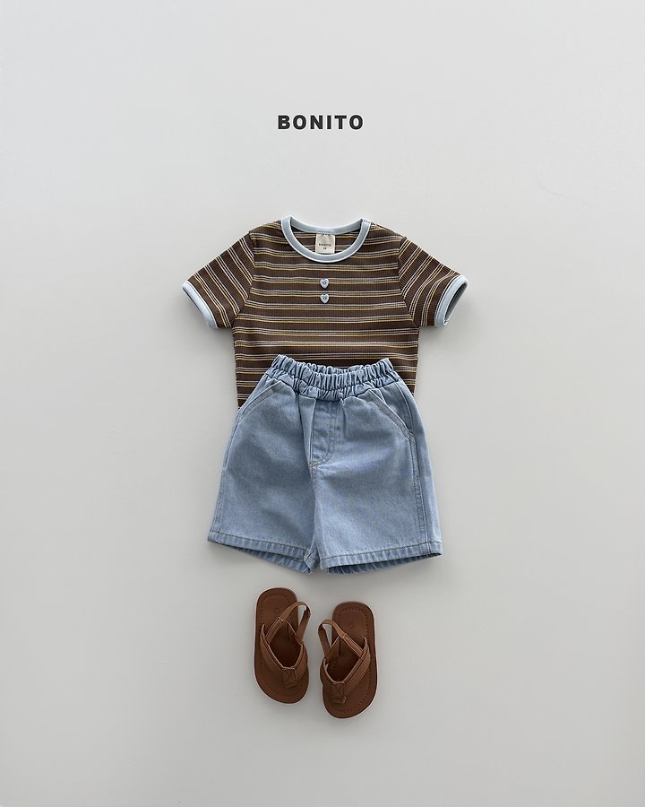 Bonito - Korean Baby Fashion - #smilingbaby - Stripe Rib Tee - 7
