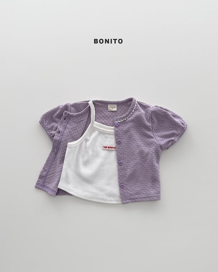 Bonito - Korean Baby Fashion - #smilingbaby - Ive Short Sleeve Cardigan - 3