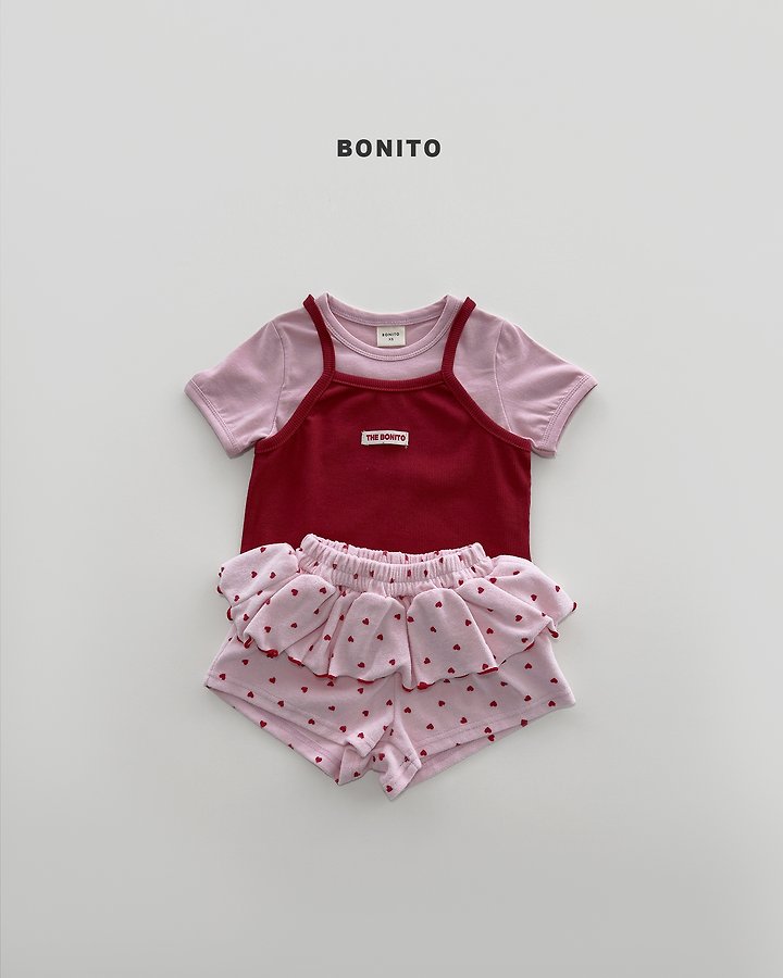 Bonito - Korean Baby Fashion - #smilingbaby - Mini Heart Frill Shorts - 2