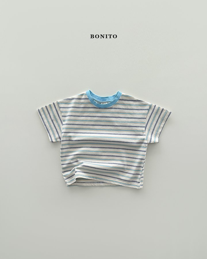 Bonito - Korean Baby Fashion - #smilingbaby - Moa Stripe Short Sleeve Tee - 5