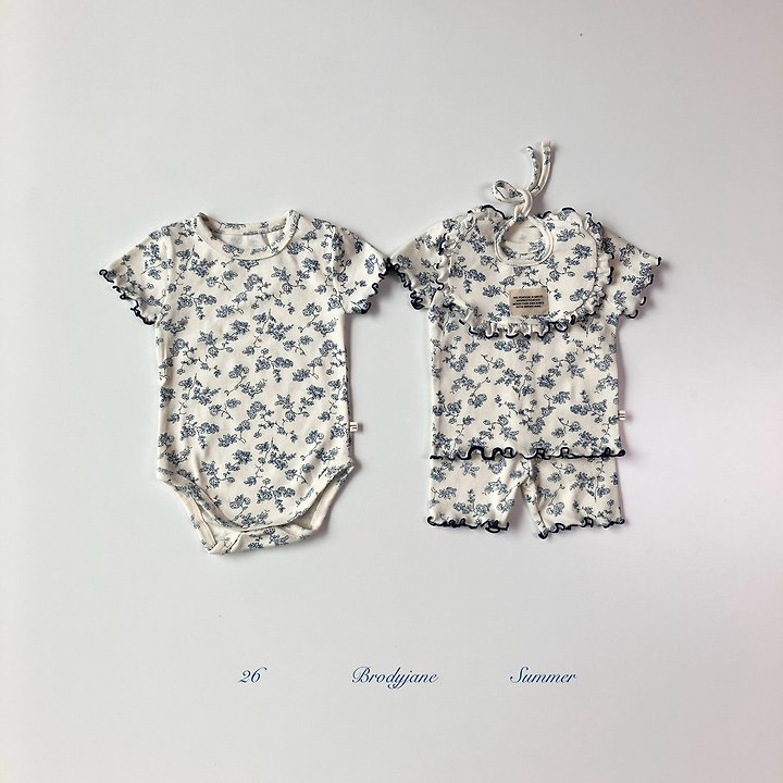 Brody Jane - Korean Baby Fashion - #babyboutique - Flower Short Sleeve Bodysuit - 3