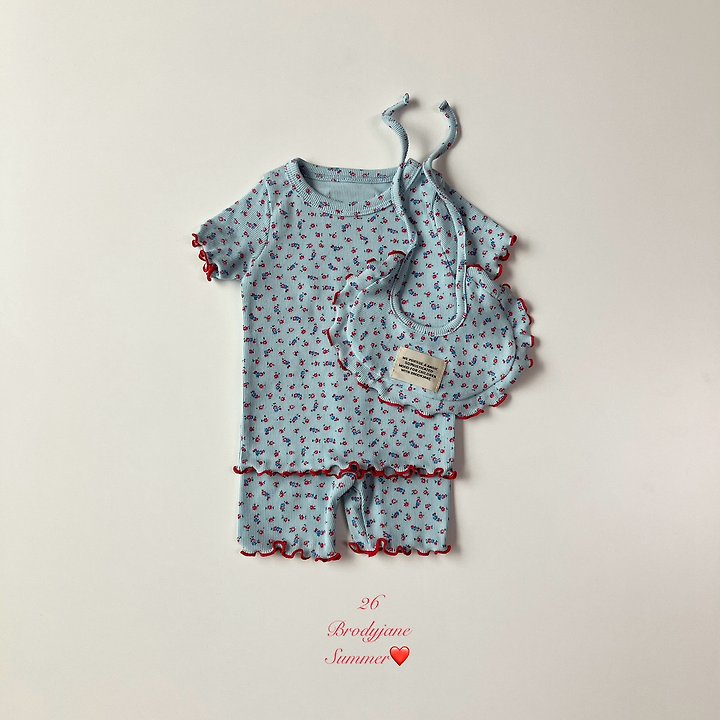 Brody Jane - Korean Baby Fashion - #babyboutique - Rosy Short Sleeve Setup - 2
