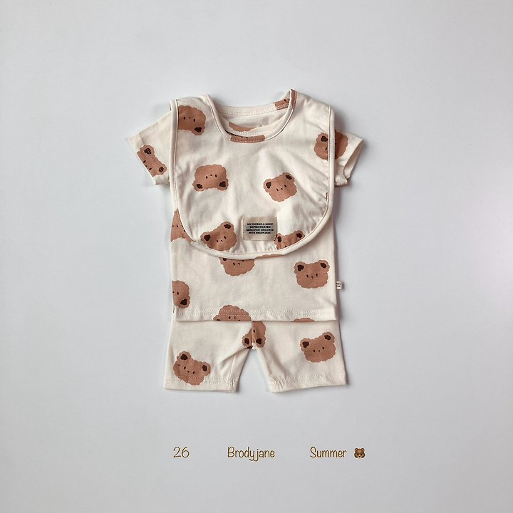 Brody Jane - Korean Baby Fashion - #babyboutiqueclothing - Mongle Bear Bib - 5