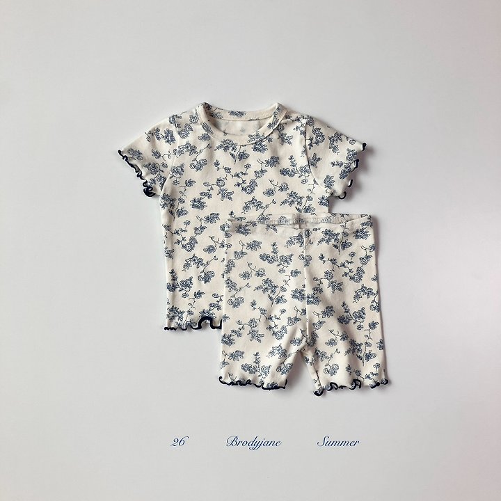 Brody Jane - Korean Baby Fashion - #babyclothing - Flower Short Sleeve Setup - 6