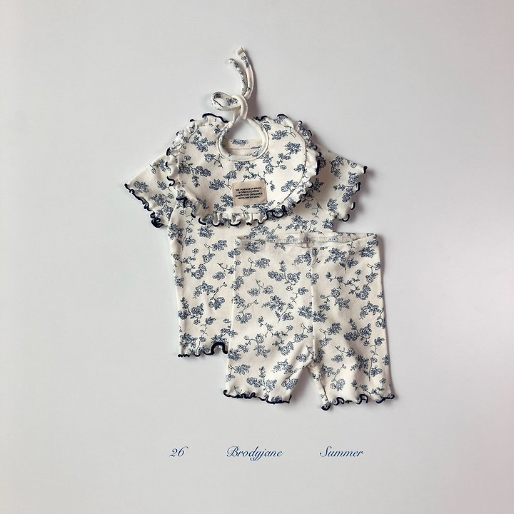 Brody Jane - Korean Baby Fashion - #babyclothing - Flower Short Sleeve Bodysuit - 5