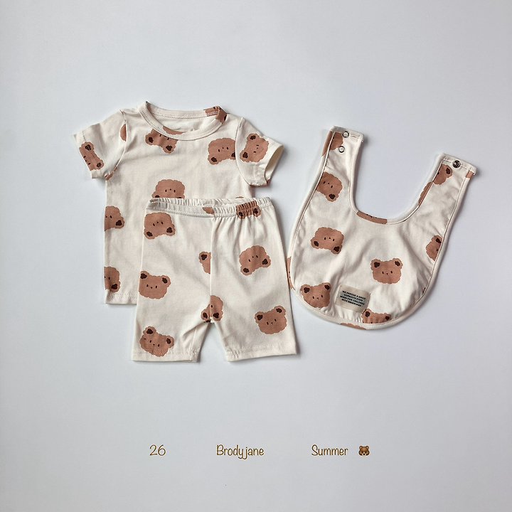 Brody Jane - Korean Baby Fashion - #babyclothing - Mongle Bear Bib - 6