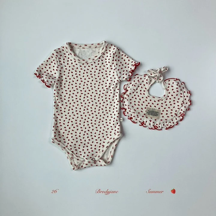 Brody Jane - Korean Baby Fashion - #babyfashion - Berry Short Sleeve Setup - 5