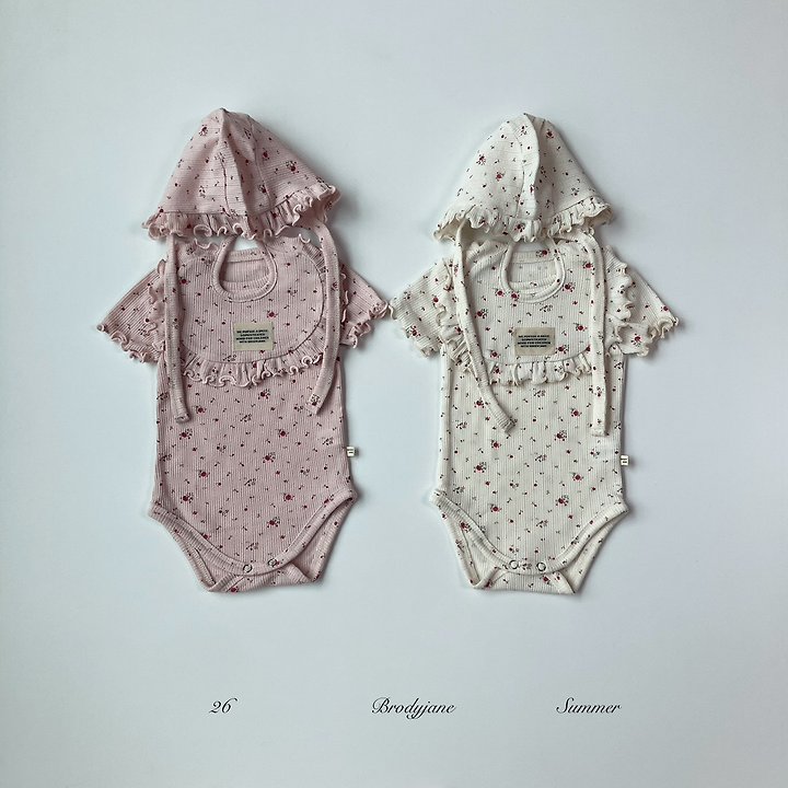 Brody Jane - Korean Baby Fashion - #babyfashion - Flower Eyelet Short Sleeve Bodysuit