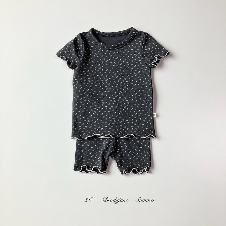 Brody Jane - Korean Baby Fashion - #babyfashion - Carrot Flower Short Sleeve Setup - 3