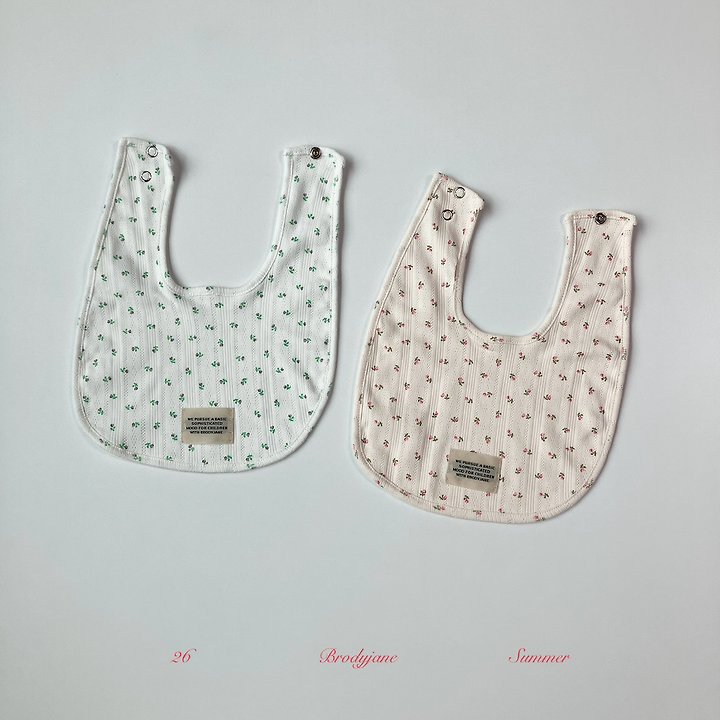 Brody Jane - Korean Baby Fashion - #babyfever - Jacquard Flower Bib - 7
